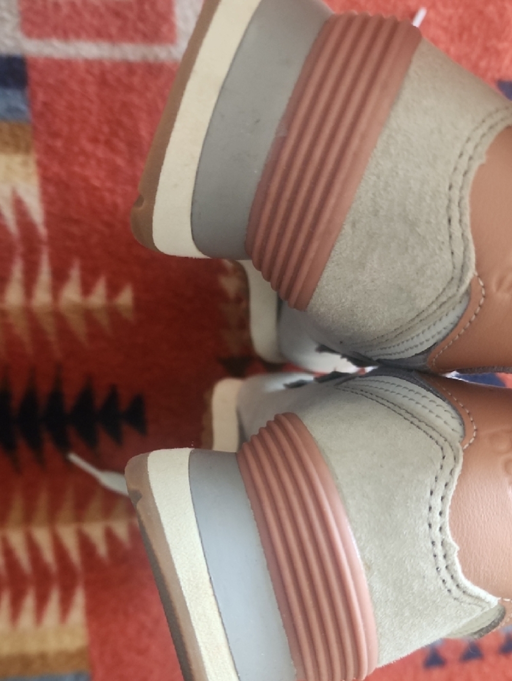 New Balance 574 Womens Gray and Brown Sneakers - Size 8 - Picture 5 of 6